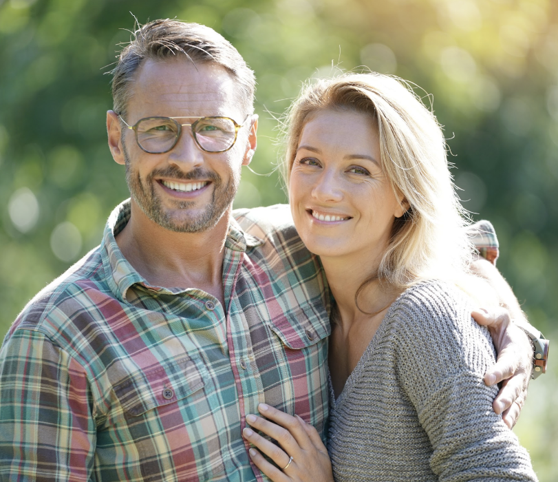brisbane man and woman smiling
