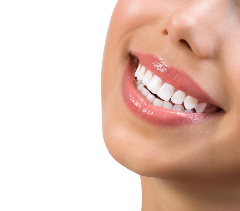close up of woman's smile