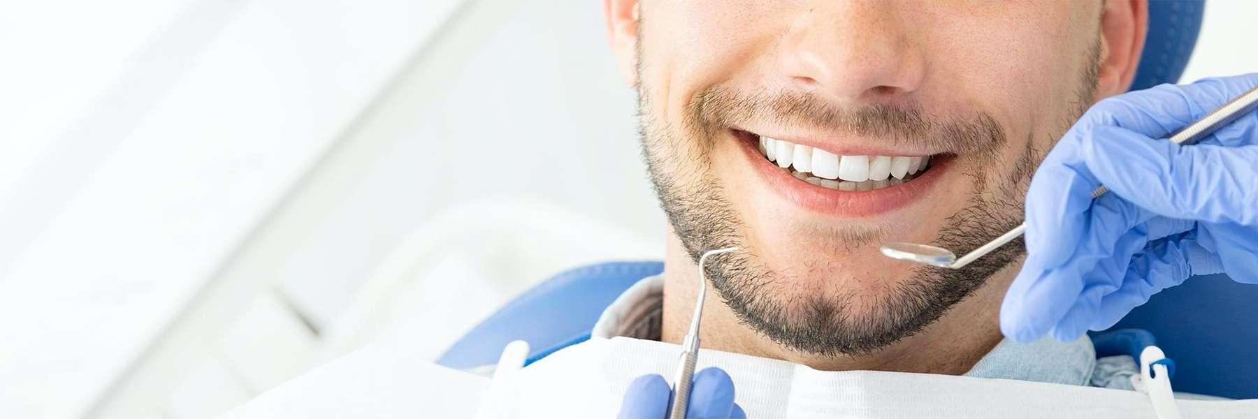 Close up of patients smile after periodontal treatment in Brisbane