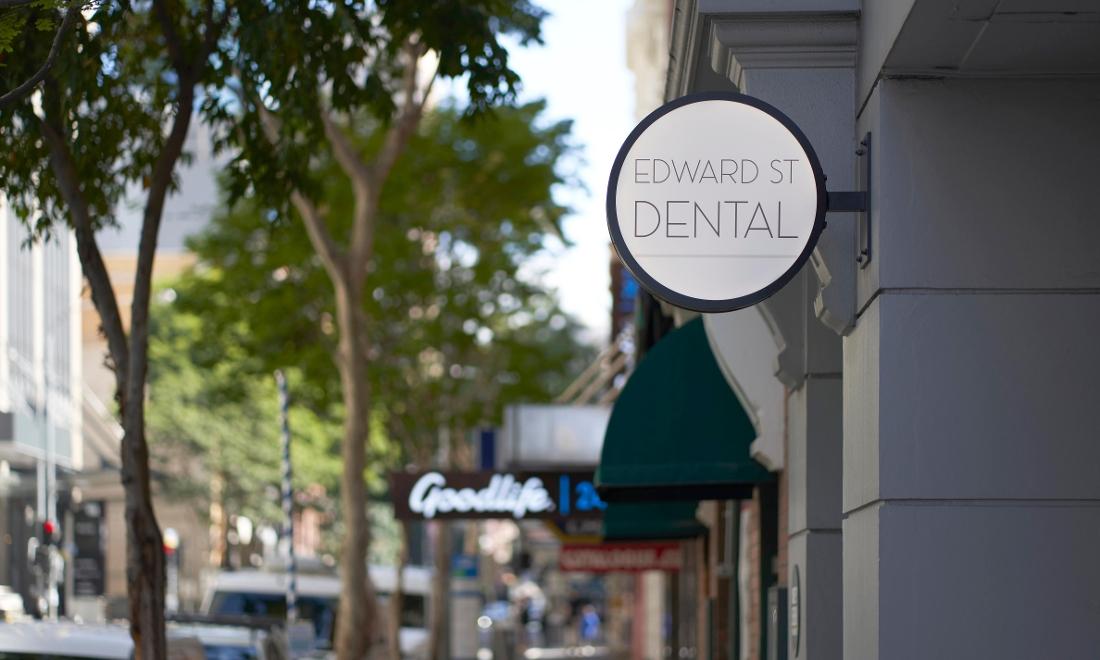Building exterior of Edward St Dental in Brisbane CBD